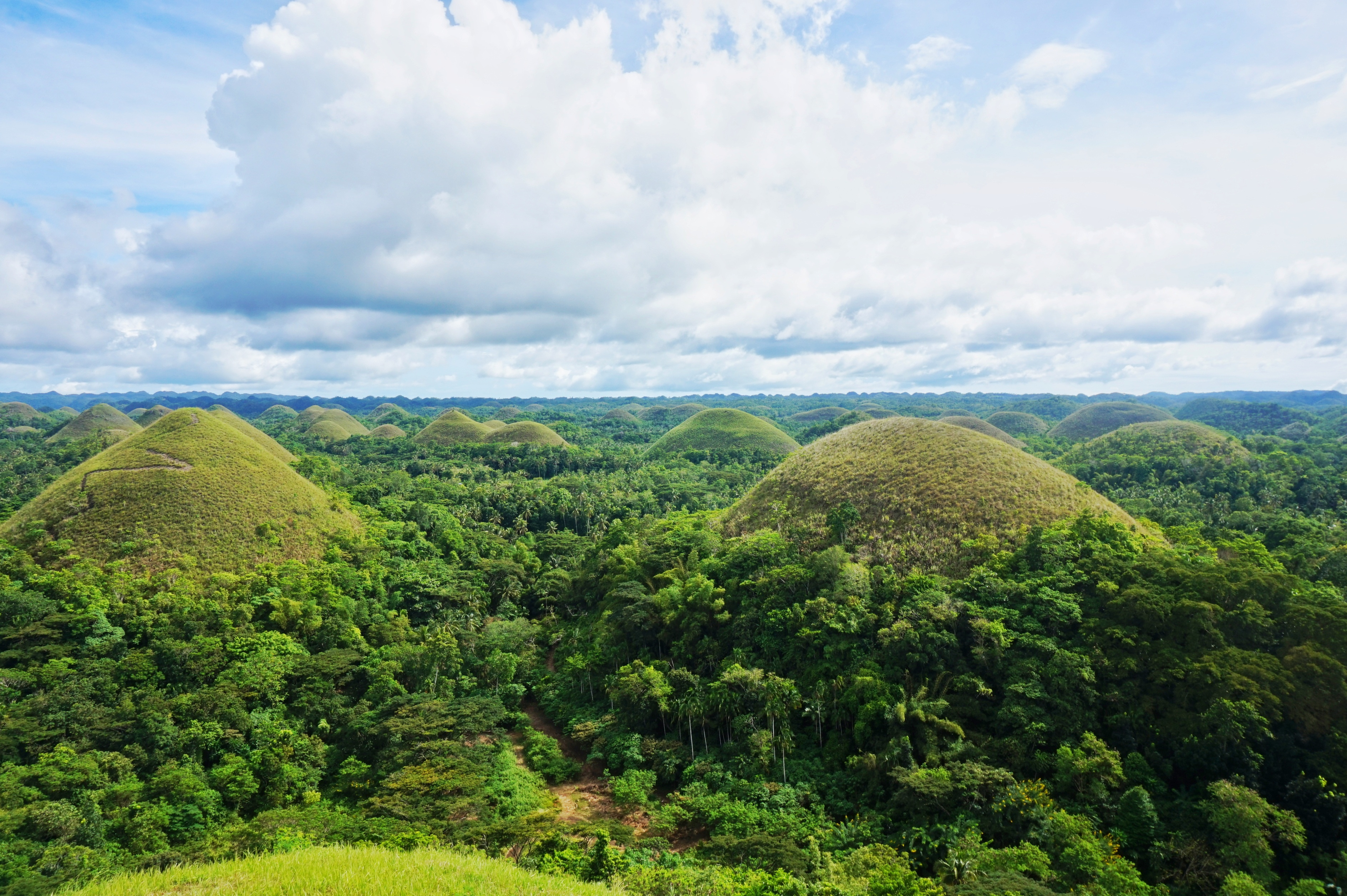 The Chocolate Hills in the Philippines 